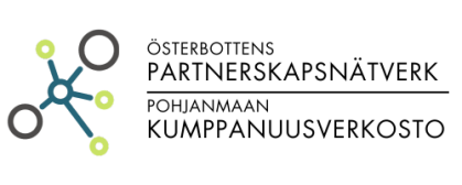Logo tekstillä Pohjanmaan kumppanuusverkosto.